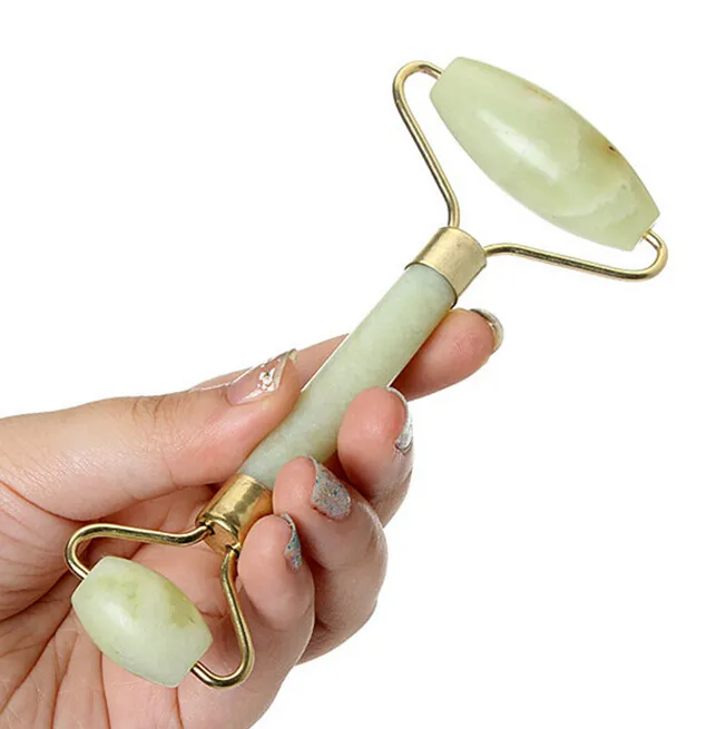 Portable Pratical Jade Facial Massage Roller Anti Wrinka Friska ansiktet Body Head Foot Nature Tool Jade Massage Stick Gift1946209