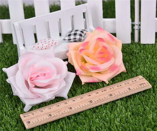 têtes de fleurs de rose artificielles 14 couleurs de la soie pivoine Plastics Camellia pour la fête de mariage fleurs décoratives 9298134