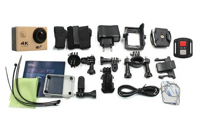 4K спорт камеры HD 1080P действий камеры шлем камеры водонепроницаемый Спорт DV велосипед конька записи видеокамеры с 2.4 G пульт дистанционного управления JBD-M9
