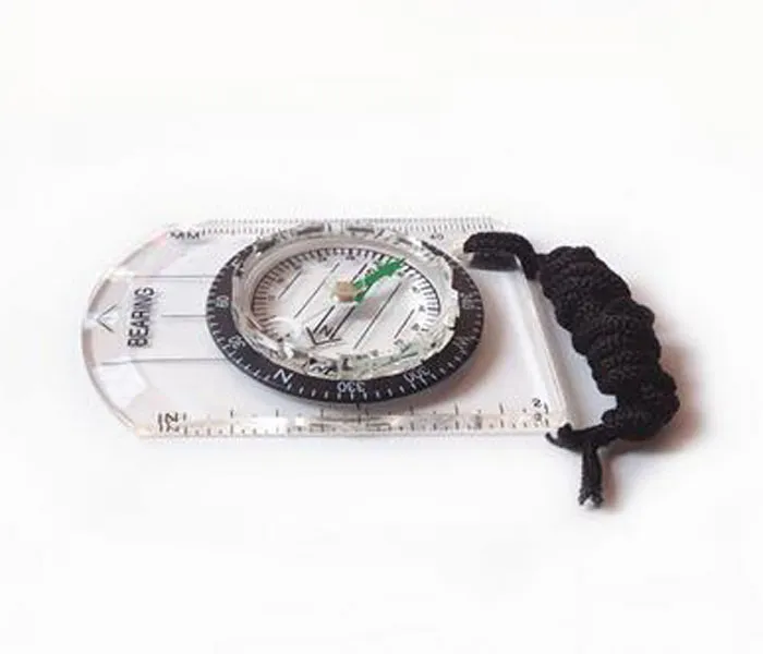 2016 new Portable Mini Baseplate Compass + Map Scale Ruler for Outdoor Camping Hiking Cycling Scouts 