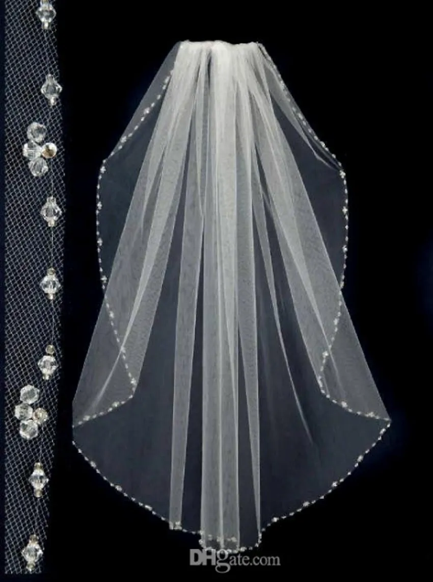 2018 frisada Curto Wedding Veils com o frisada Pinterest Popular Branco Cheap Bridal Veils casamento Uma camada de renda Véu