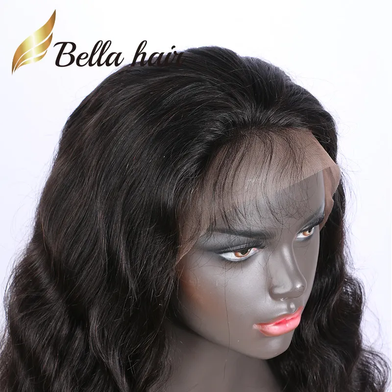 Sprzedaż wstępnie ścięta fala koronkowa koronkowa peruka 150% 130% gęstość dziewiczy ludzkie włosy koronkowe peruki z babyhair