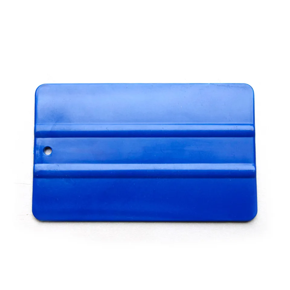 professional car tuning tool 12.5X8cm Abrasion resistant blue Plastic Vinyl scraper for car wrap QG-26