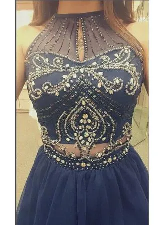 Gorgeous Beading Short Prom Homecoming Dresses 2016 Crystal Ruffles Chiffon Mini Cocktail Party Club Dress robe de cocktail Graduation Gowns