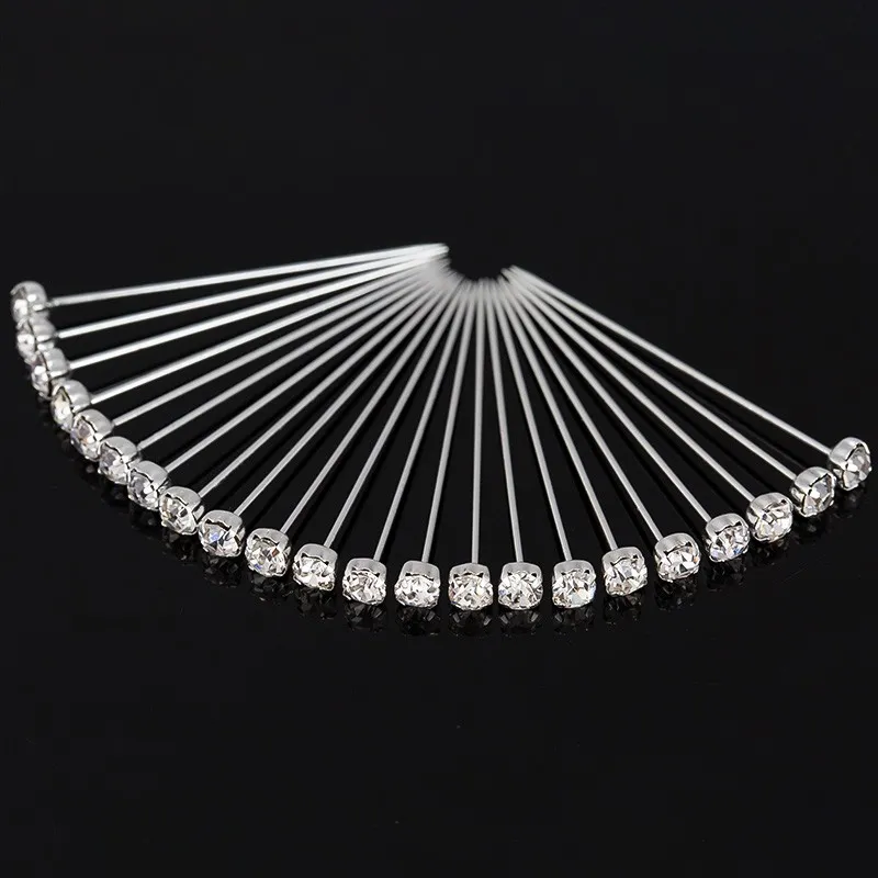 Nowy Przybył 72 sztuk Okrągły Kryształ Broszka Head Dressmaking Pins Weddings Corsage Kwiaciarnie Szycia Pin Dla Kobiet Darmowa Wysyłka H007