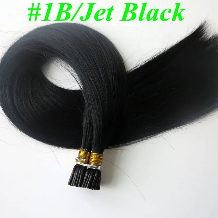 Pre bonded I Tip brazilian human Hair Extensions 100g 100Strands 18 20 22 24inch Straight Indian hair products more colors