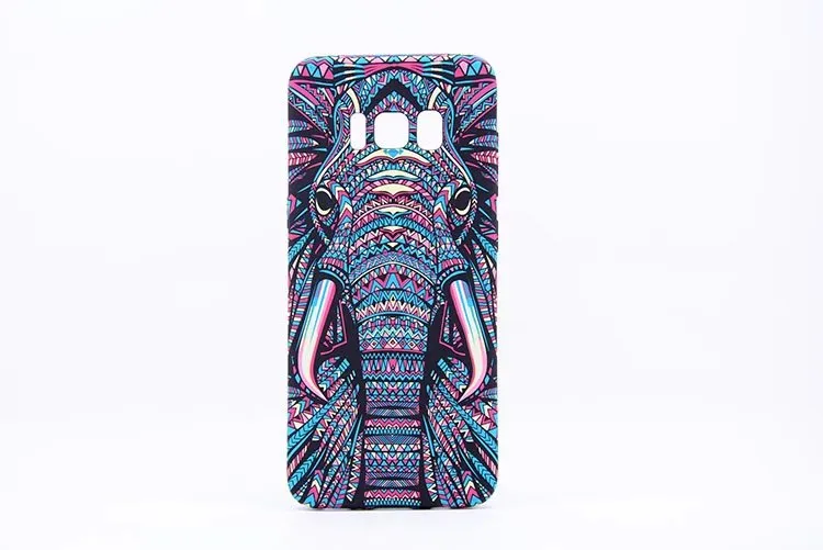 3D king of the Forest Phone Case For Samsung S8 S8 Plus case With the colorful lion case Tropical style