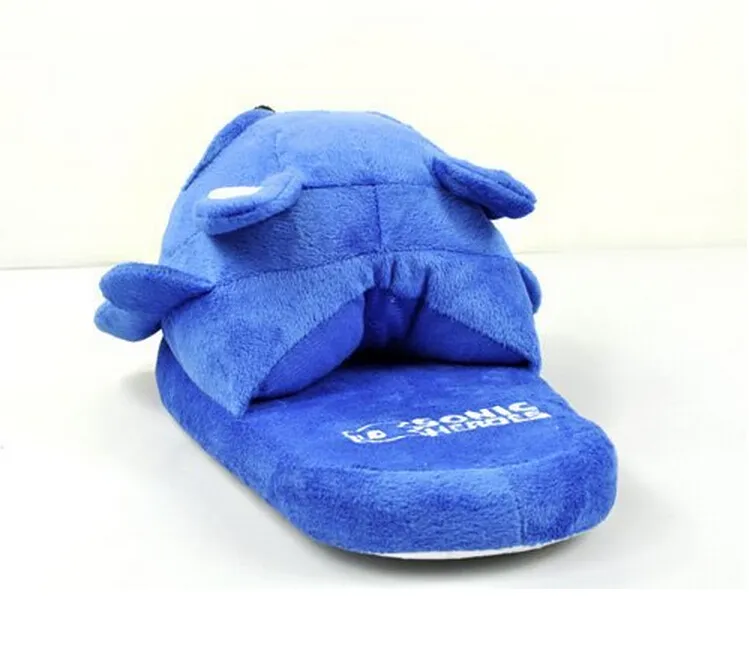 Pantofole soniche blu Plush Doll Pantofole soniche in peluche adulti da 11 pollici