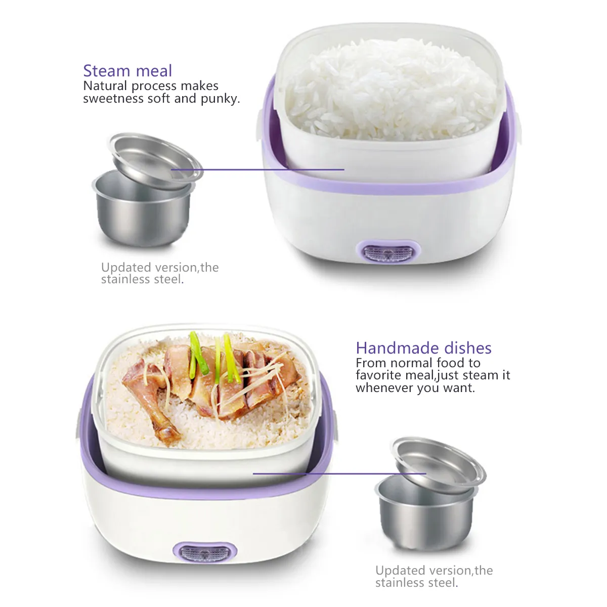 Multi Functional Cooking Lunch Box Insulation Lunch Boxes Rice Cookers