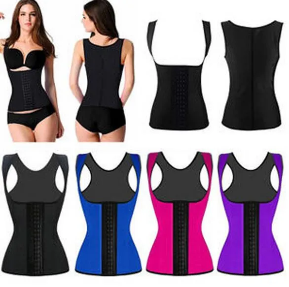 Tallas grandes XS-6XL Mujeres Grand Corsé de goma Deportes sexy Cintura Entrenamiento modeladores del cuerpo hueso de acero bustier cultivo Orden de mezcla