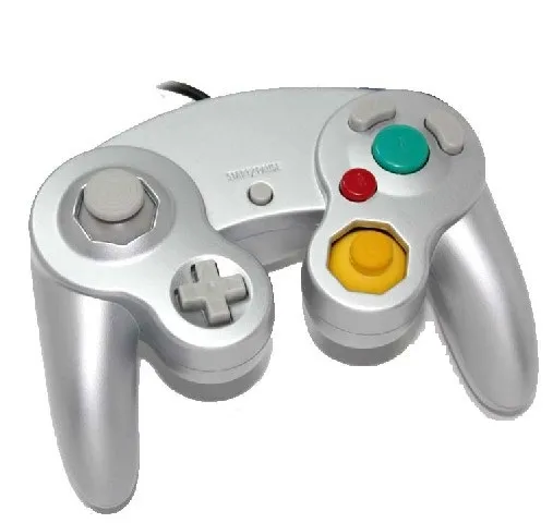 NGC przewodowy kontroler gier Gamepad dla NGC Gaming Console Gamecube Turbo Dualshock Wii U Przezroczysty kabel Transparent Kolor