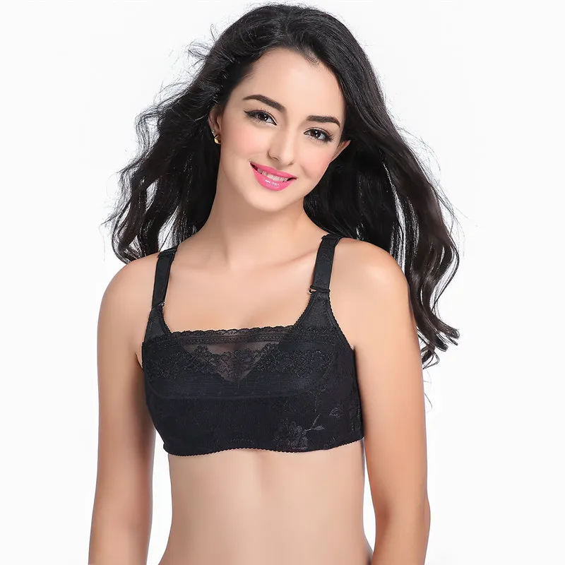 Comfortable Mastectomy Bra With Silicone Bra Pockets Breast Prosthesis