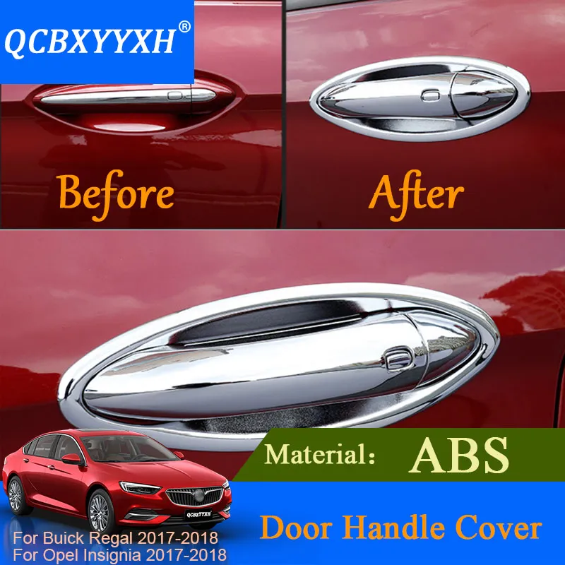 QCBXYYXH For Buick Regal Opel Insignia 2017 2018 Exterior Door Handle Decorative Cover Trim Door knob Bowl Decal Strip Sequin
