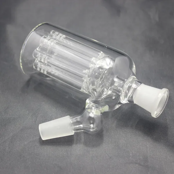 8 beväpnat bredt träd perc glas ashcatcher träd percolator för glas bong vattenrör 14,5 mm eller 18,8 mm fog och 3 färger