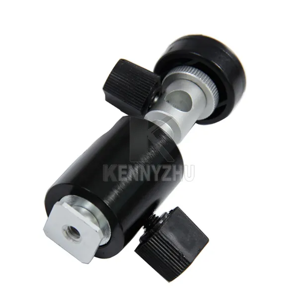 360 Degree Swivel Flash Shoe Support Mount C Bracket Umbrella Holder for 14quot 38quot Tripod Light Stand7854308