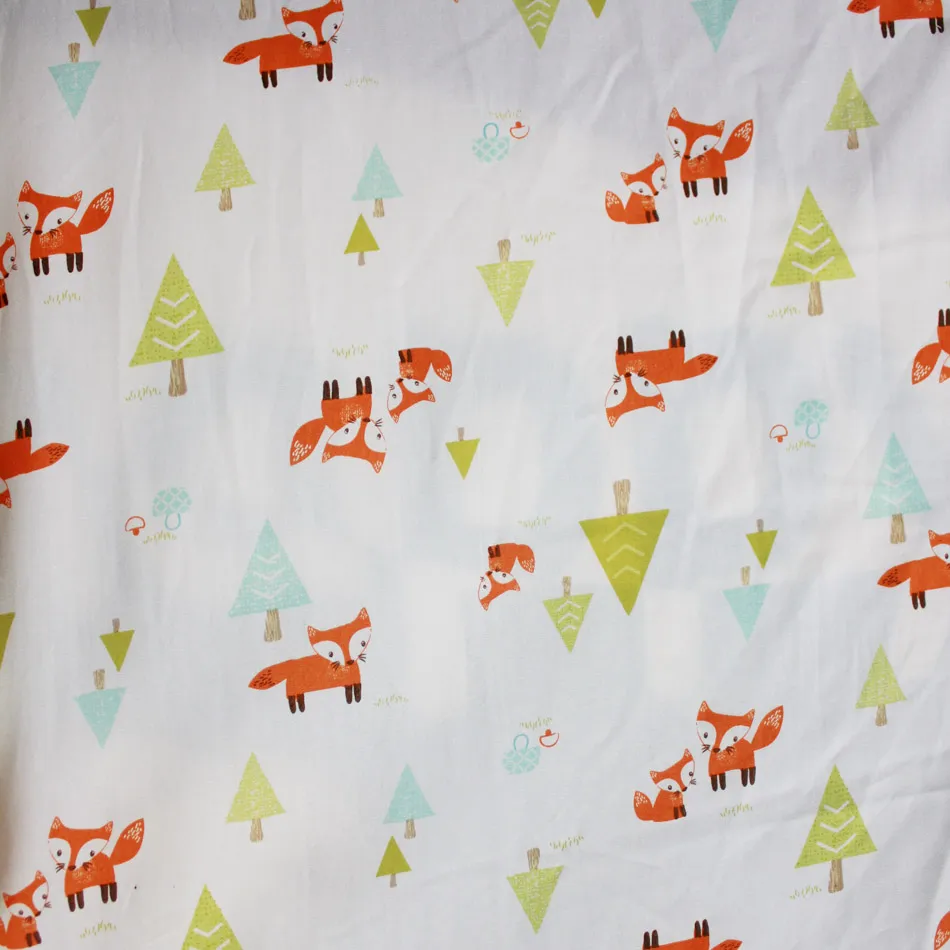 Embroidery 3D prairie fox Baby bedding set 100 cotton Baby crib bedding set Early education bedskirt quilt bumper Fitted6657035