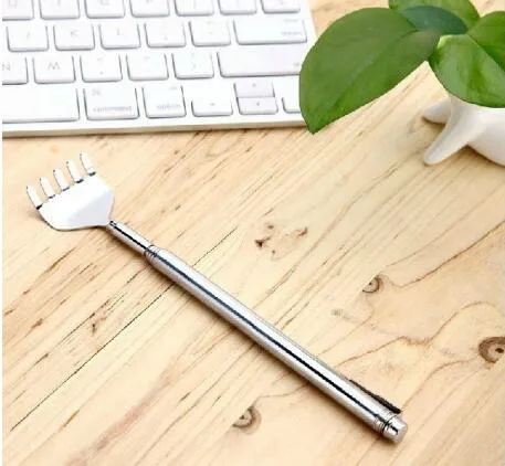 HOT Body Massager Pocket Size Portable Telescopic Extendable Extending Back Scratcher Pen Clip