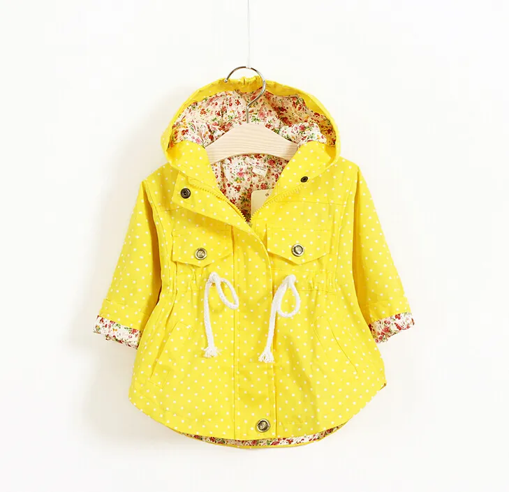 Autumn Jackets For girls New 2020 Korean version Brand Fashion Polka Dot Bat shirt Coat Children Hoodies