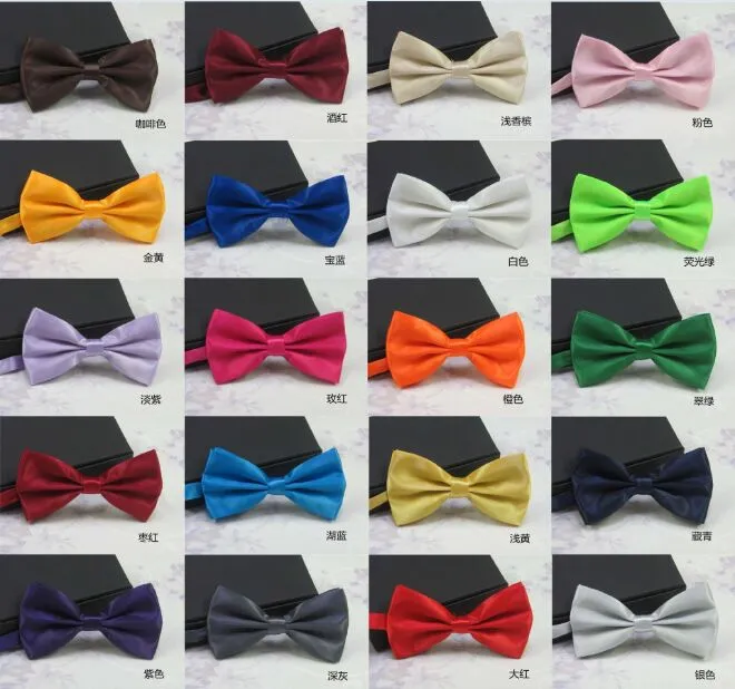 나비 넥타이 25 색 12 * 6cm 버클 솔리드 컬러 bowknot 조정 아버지의 날 넥타이 크리스마스 선물에 대한 직업 bowtie