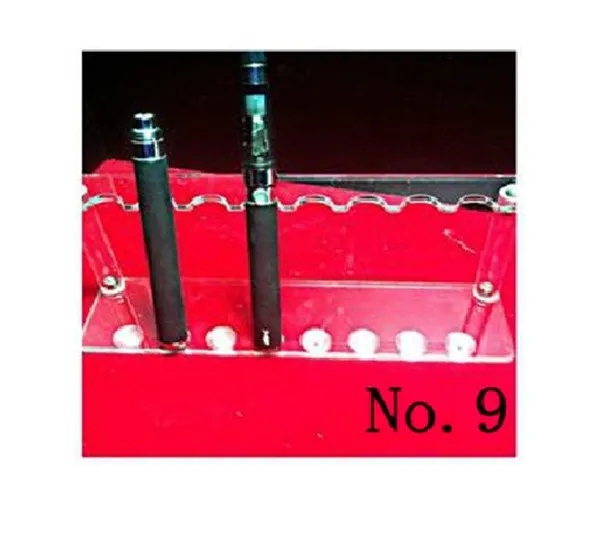 Acrylic e cig Display Case Stand Electronic Cigarette Stand Shelf Holder Rack for e cigarette e-cig ego Battery Vaporizer ecigs MOD Drip Tip