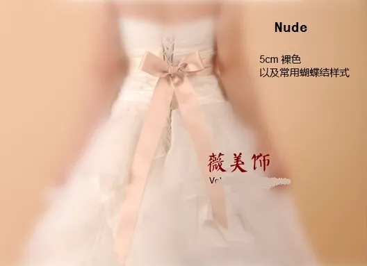 Новая мода 9 цветов сатиновых лент Bridal Belts 270cm * 5cm Бесплатная доставка