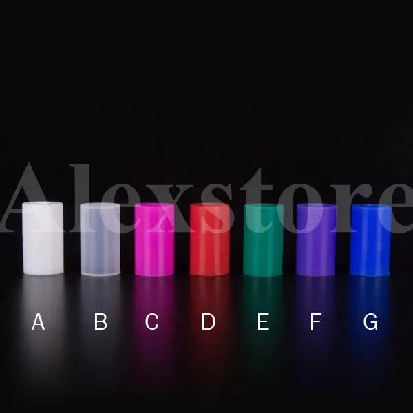 Couvercle d'embout en silicone Embout d'égouttement en silicone Embouts de test en caoutchouc en plastique coloré jetables Testeur de capuchon Pack individuel pour Clearomizer CE