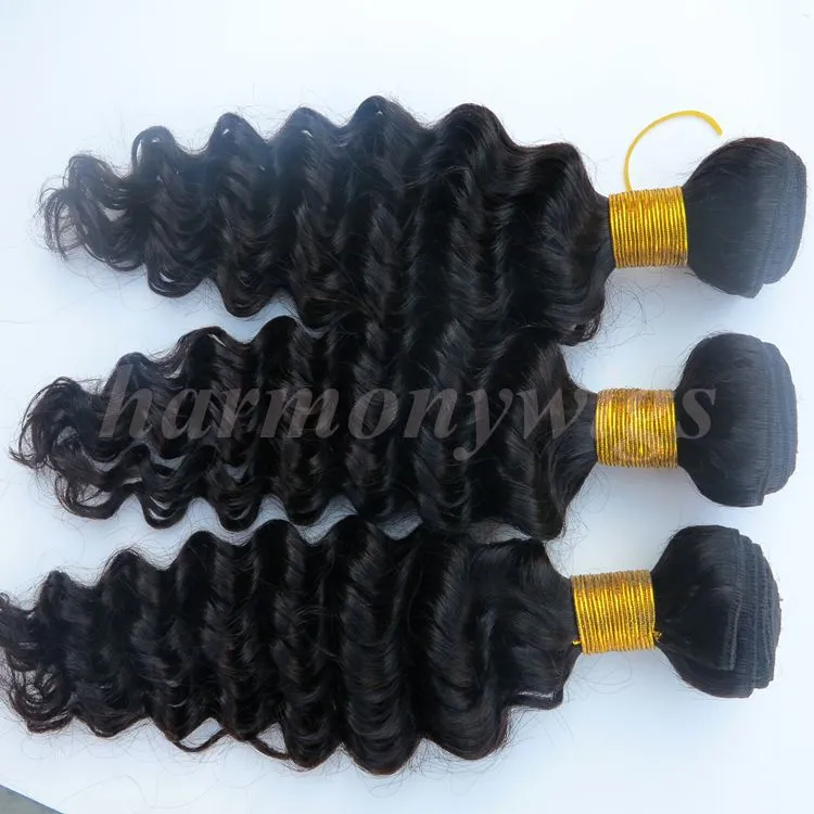 Capelli brasiliani intrecciano fasci di capelli umani vergini trame ricce a onda profonda 8-34 pollici estensioni dei capelli sfusi mongoli indiani peruviani non trasformati