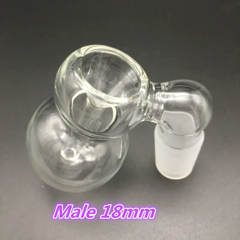 Hookahs nya askf￥ngare sk￥lar med bubblare kvinnlig man 10 mm 14mm 18mm fog glas perc aska sk￥lar f￶r bongs oljeriggar