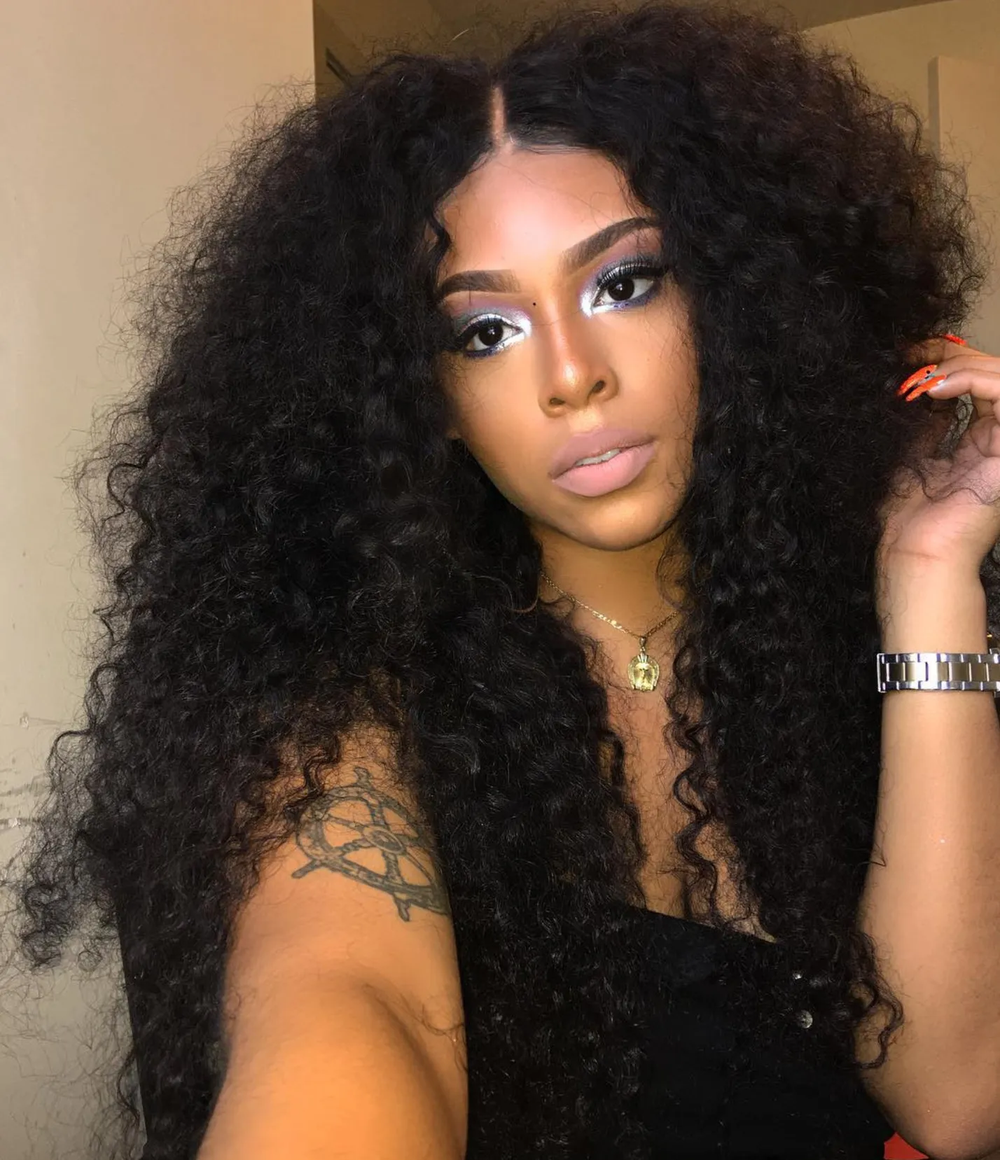 Diva1 250% densité HD Curly Curly Full Natural Human Hair Wig épais Indian dentelle Frontal Frontal Perroises pour les femmes noires