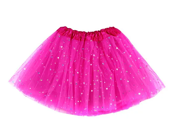 Star Glitter Sparkle Tulle Tutu Ballet Girl Dance Skirt Costume Party Skirt 