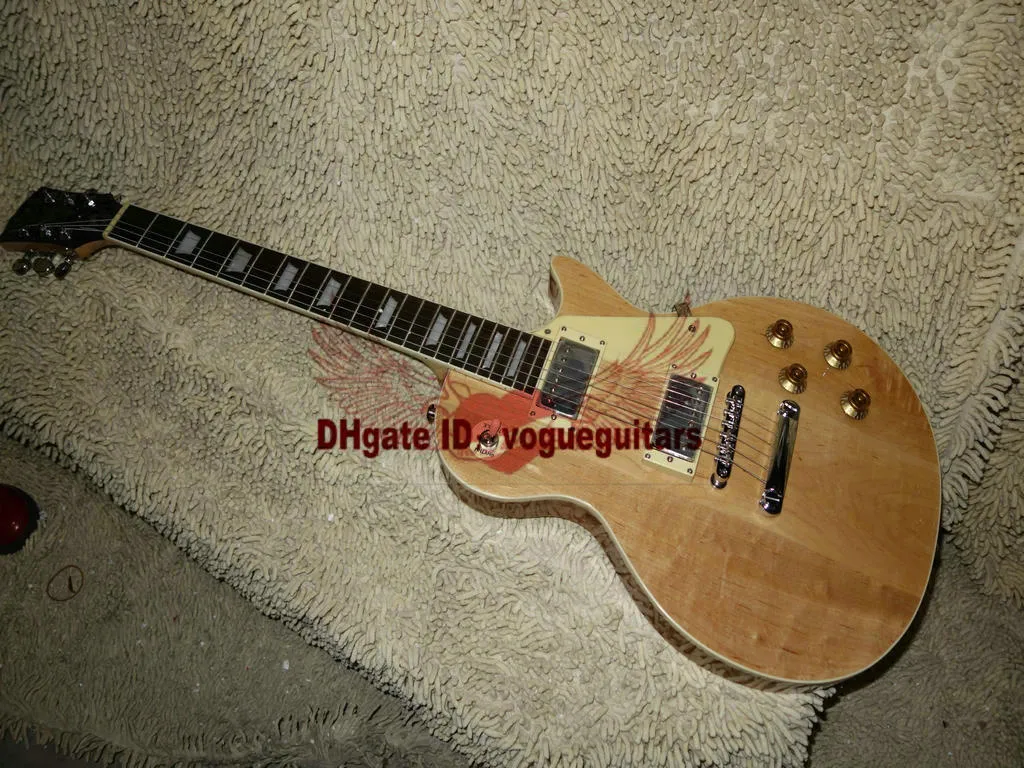 Новое прибытие Custom Guitar Natural Color Электрогитара One Piece Neck Whole Guitars 9008589