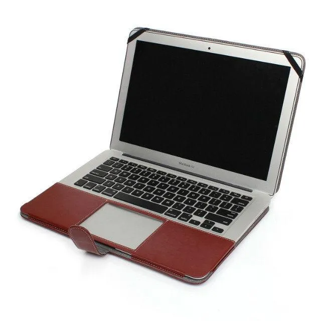 أزياء PU Leather Leather Captop for MacBook Air Pro Retina 11.6 12 13.3 15.4 بوصة