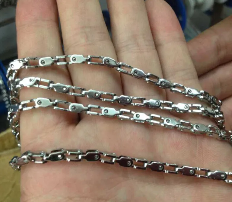 5m/lot Stainless Steel Rolo Link Necklace Chains Bulk Findings 2mm