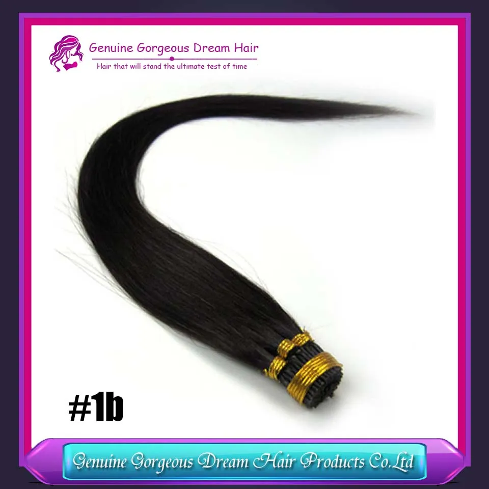 16"-24" #613 I tip Hair Extensions Human platinum blonde tangle-free Pre bonded Keratin Hair 0.5g s 100s pack 7A Grade