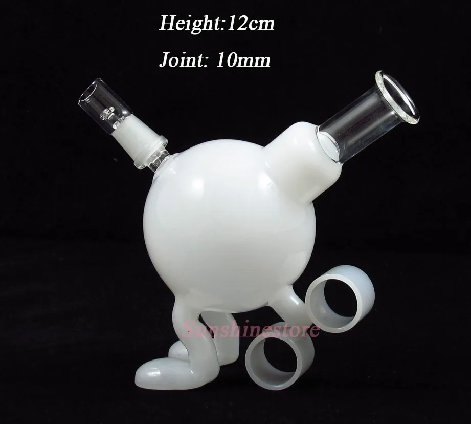 Two Functions Mini Walking Fire Peashooter Sexy Glass Dabber Pipe Bong