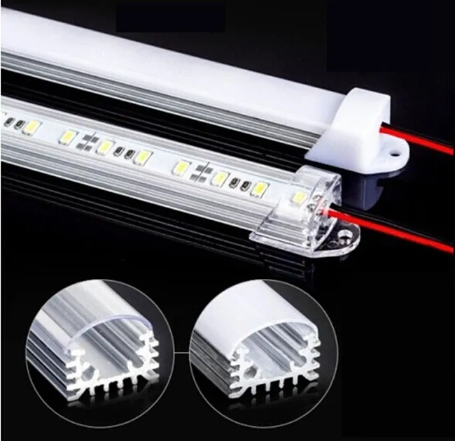 * 50cm 공장 50CM DC 12V 36 SMD 5630 LED 하드 딱딱한 LED 스트립 바 빛 U 알루미늄 쉘 + pc 커버