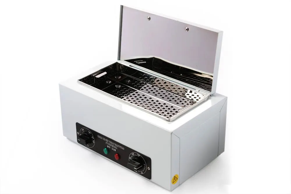 Esterilizador De Calor Seco Para Instrumental Médico/dental/tatuajes - 200°C, Acero Inoxidable, Temporizador Automático