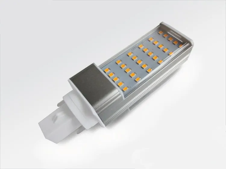 SMD 2835 LED horisontell plugg lampa E27 G23 G24 G24Q G24D LED Corn Light Lampor 5W 7W 9W 10W 12W ned belysning AC85-265V