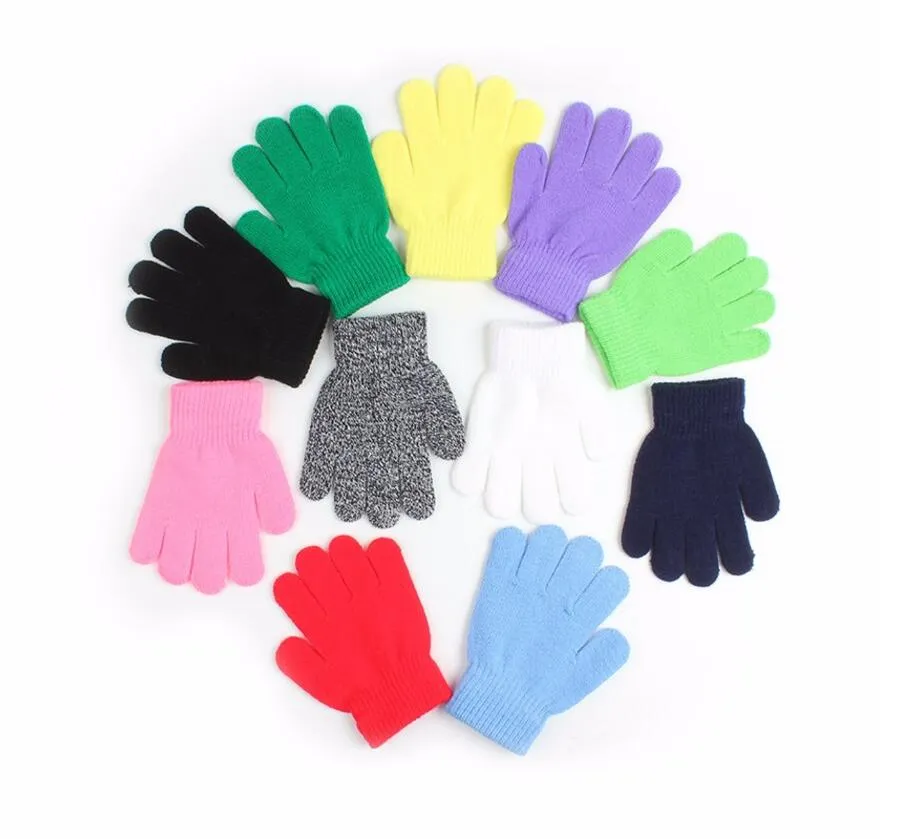 Hot Fashion Children Gloves Kids Magic Glove Mitten Girl Boy Kid Stretchy Knitted Winter Warm Gloves Pick Color