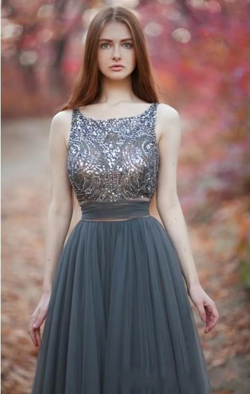 Amazing Crystal Beading Long Prom Dresses 2016 Vestidos de Festa Sequins Party Wear Tulle Kjol Vakna Evening Dress Kaftan Custom Cheap