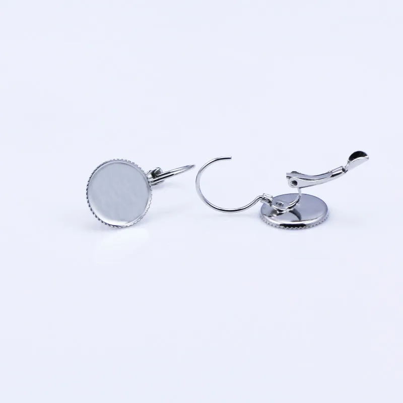 BeadSnice Earring Lege Messing Plated Round Earring Instellingen Kantranden Perfect voor Druzys Goedkope Chinese Earring Bezel instelling ID 8587