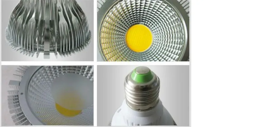 E27 E26 GU10 LED Par30 Lights Ultra Bright 18W COB Dimable LED Cums Light 30/60 Kąt Ciepł / Cool White AC 110-240V + Gwarancja 3 lata