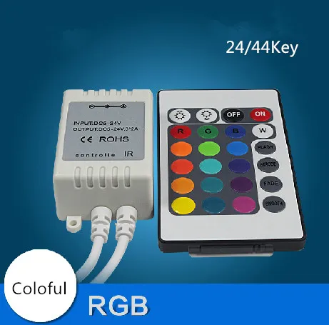 LED Usuń kontroler Kolorowe RGB Kontroler na podczerwień Podczerwień Funkcja sterowania Niski mocy Usuń Adapter Kontroler Darmowa Wysyłka