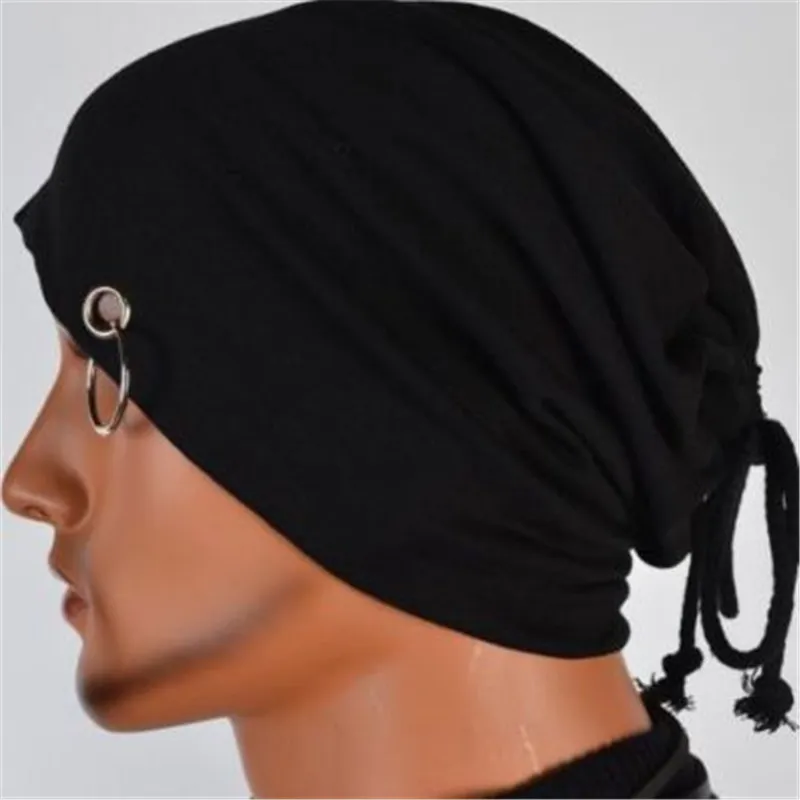 Hot-Selling 6 Färg Unisex Headband Hat Hip Hop Hats Försäljning Beanie Cap med Iron Hoop Rock Busker Rap Hat OUC2119