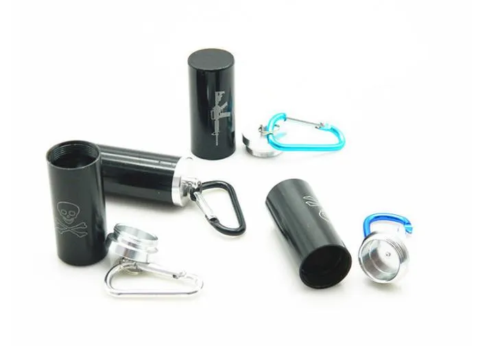 Portable Metal Ashtray Ashtray Cover with Cylindrical Keychain Car