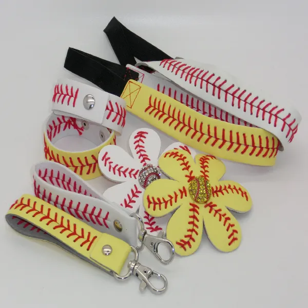 BaseballSoftball BandbandbaseballSoftball Hair BowBaseballSoftball KeychainBaseballSoftball Bracelet9734378