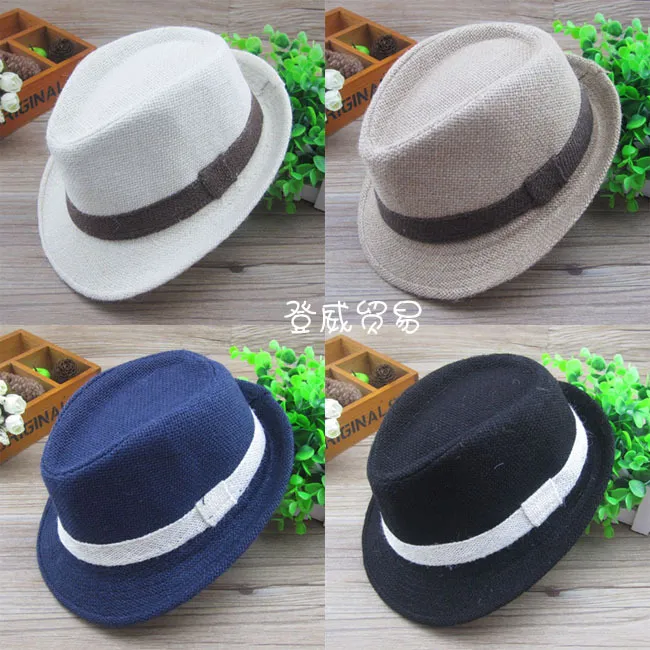 Fit Baby Alter 2-6T Kinder Fedora Hut 4 Farben Kinder Mode Hüte Baby formale Kappen Jungen Zubehör