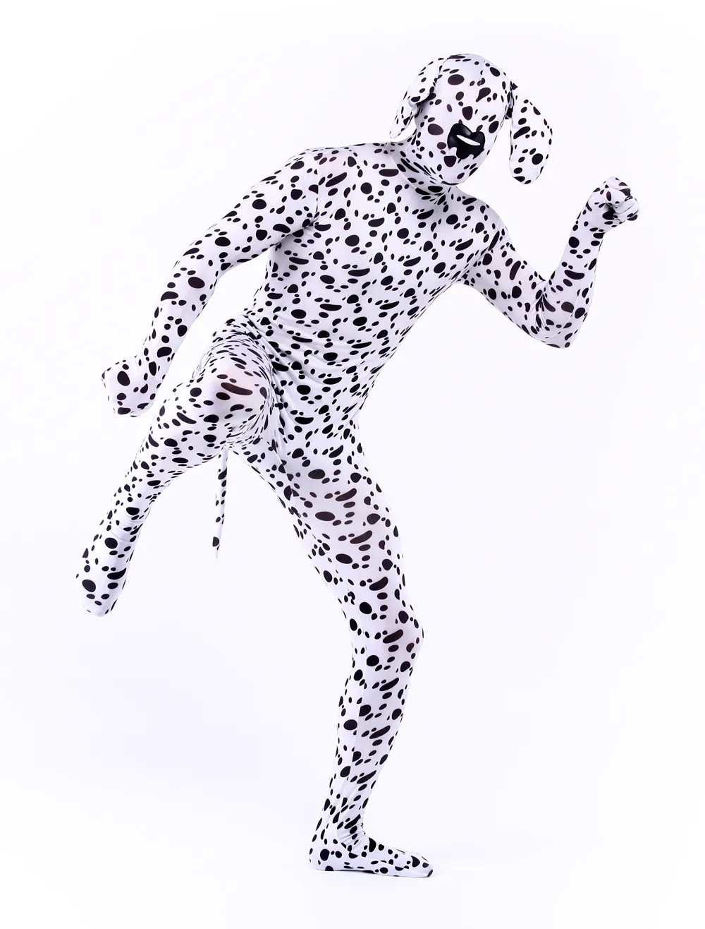 Lycra Spandex Zentai Suits Dalmatian Dog Costumes Halloween cosplay192q