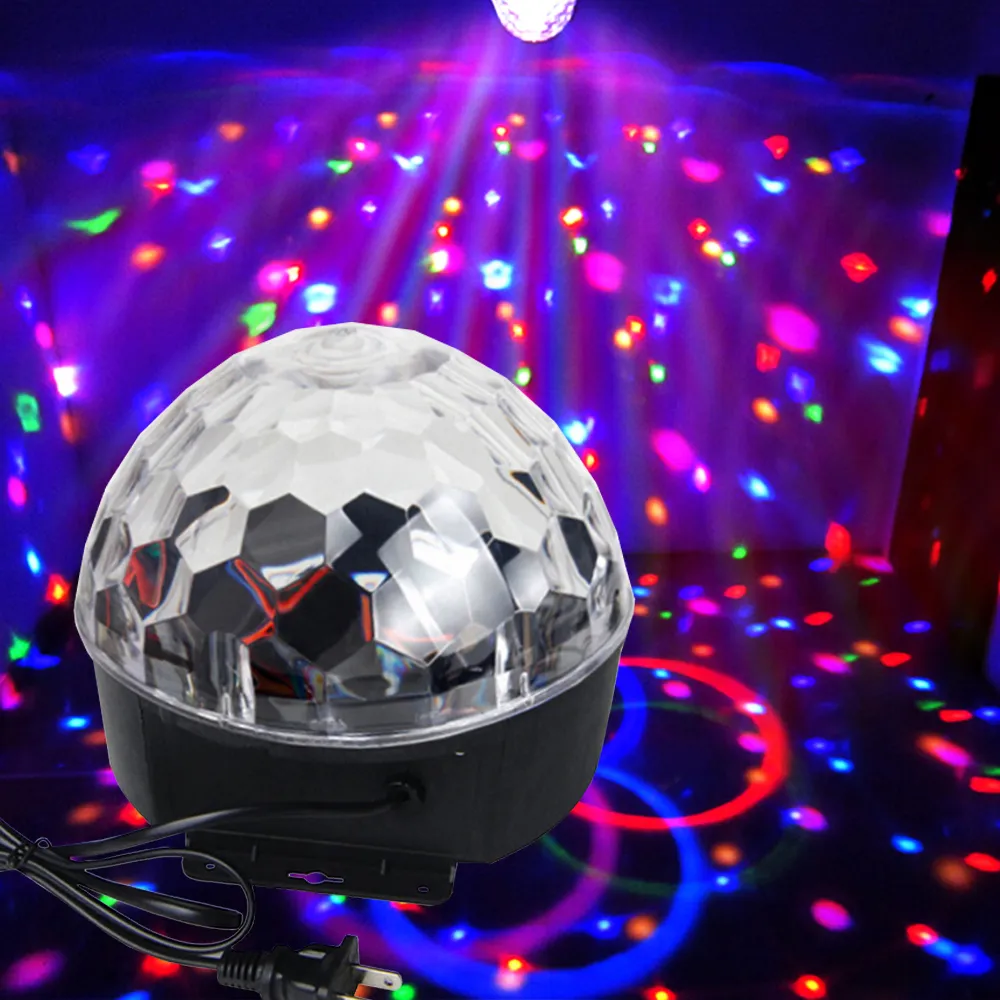 DJ Club Disco KTV Party Bar RGB Crystal LED Ball Projector Stage Effect Light