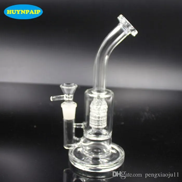 Glass Water Bongs Smoking Pipes With comb Percolator And Stainless Steel Tool Glass Water Pipes For Smoking for Tobacco And Oil Rig